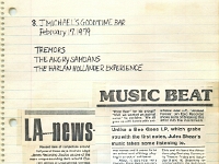 ANGRY SAMOANS Metal Mike Scrapbook 1978 – 10-28-1978 – 05-06-1979 – The Bonze Era - Bonze Annette Rose Blayk FKA Kevin Eric BONZE Saunders on Lead Guitar Page 06